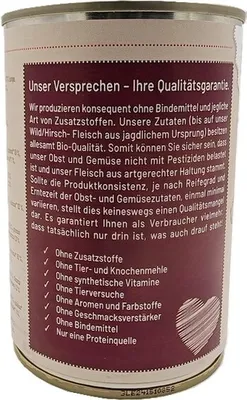 Produktbild von HerzensHund Hirsch Reinfleisch pur 400g