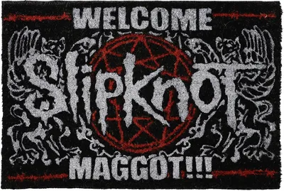 Produktbild von Slipknot Fußmatte  Welcome Maggot schwarz/weiß/rot Standard