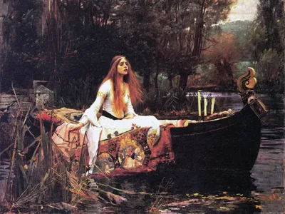 Produktbild von John William Waterhouse Kunstdruck Bild - Die Dame Von Shalott, 1888 (60 x 80 cm)