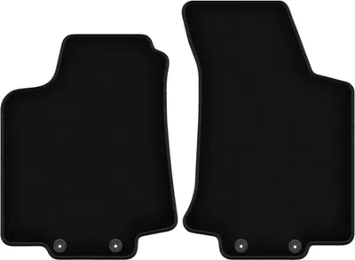 Obrázek produktu pro Wielganizator Přední Velurové autokoberce na míru pro Volkswagen Golf IV (1998-2002, konvertibilní) černé, sada 2 ks, s úchyty