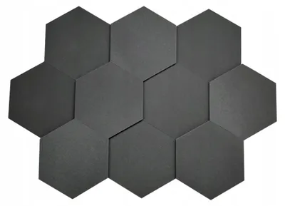 Produktbild von Syma Akustikpaneel Hexagon Schaumstoff Dämmung 10 Stück