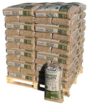 Produktbild von REKORD Premium Holzpellets A1 ENplus - Palette 990 kg, mit telefonischer Ankündigung