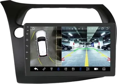 Image de Autoradio avec Bluetooth et caméra – CarPlay – Pour Honda Civic à hayon (2005-2011) – Compatible avec Apple et Android – Système stéréo – Navigation – Système de navigation automobile