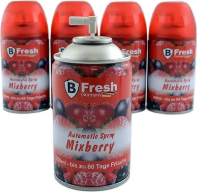 Produktbild von Lufterfrischer Raumduftspray Duftspray Nachfüller Kartusche 250ml Mixberry