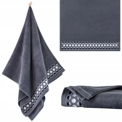 Produktbild von Handtuch - 100% Baumwolle - 450 g/m2 - 70x140 cm - Extra Saugfähig - Dunkelgrau - hohe Grammatur - ZEN2