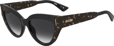 Image de Moschino MOS208/S BLACK HAVANA/ DARK GREY SHADED 56/17/140 Lunettes de soleil pour femmes