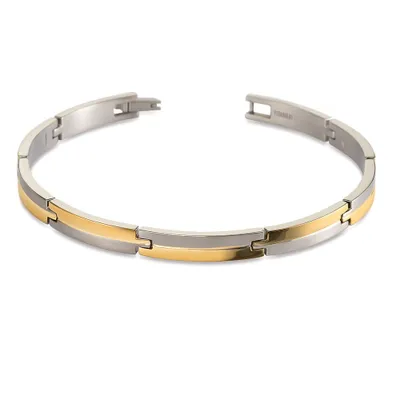 Immagine prodotto di Bracciale Boccia 03018-02 Titanio placcato oro