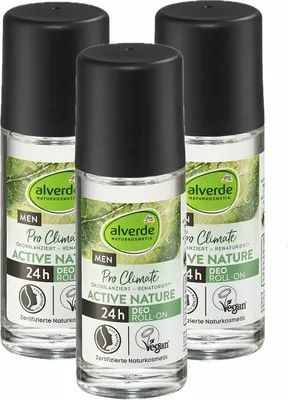 Produktbild von 3 x  alverde MEN - Deo Roll-On Deodorant Active Nature (3 x 50 ml)