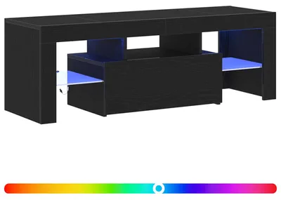 Produktbild von vidaXL TV-Schränk Schwarz Eichen-Optik 120 x 35 x 40 cm Holzwerkstoff