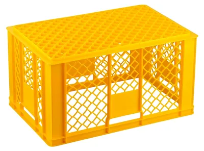 Produktbild von 4 Stück Bäckerkisten 600 x 400 x 320 mm in gelb