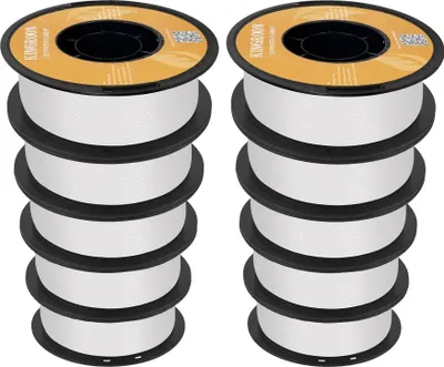 Obrázok produktu pre Filament PLA, hmotnosť 10 kg, teplota tlače 190-210 °C, 10 kg biely