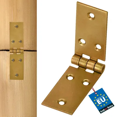 Immagine prodotto di KOTARBAU: Cerniere a scatola, nastro per tavoli, cerniere per mobili, 100 mm, 35 mm, zincate gialle