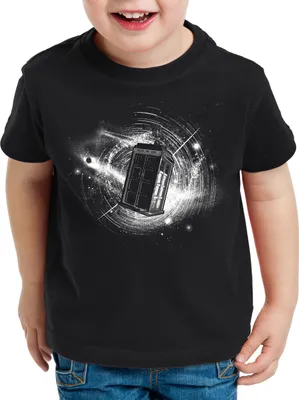 Produktbild von style3 In Space Kinder T-Shirt zeitreise serie polizei notrufzelle