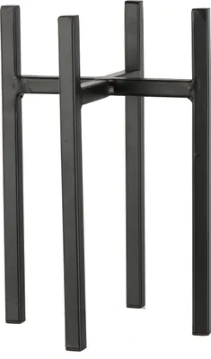 Produktbild von Mica Decorations Ascot Pflanzenständer - L14 x B14 x H25 cm - Metall - Schwarz