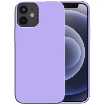 Produktbild von Smartphonica Silikonhülle für iPhone 12 Mini Hülle mit weicher Innenseite - Lila