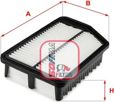 Produktbild von Luftfilter SOFIMA S 3635 A für KIA SPORTAGE (SL) Filtereinsatz
