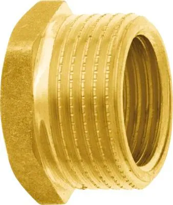 Produktbild von GEKA Reduzierstück Messing Innengewinde G13 mm (1/2) x AG G19 mm (3/4")"