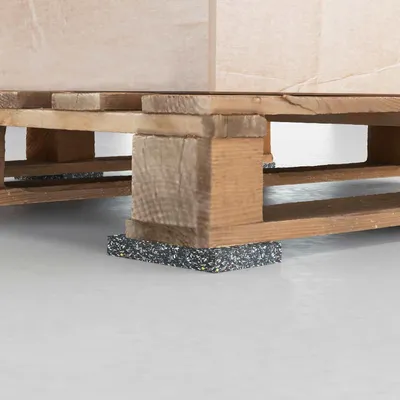 Produktbild von Gummigranulat-Rolle 20m x 8cm, Gummimatte für Schutz und Unterlage, Stoßdämpfende Gummibahn in Schwarz