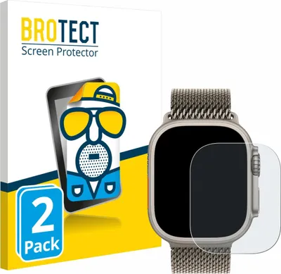 Produktbild von 2x BROTECT Schutzfolie für Apple Watch Ultra / Ultra 2 / Ultra 3 (49 mm) Displayschutz Displayschutzfolie Folie Matt Entspiegelungsfolie