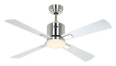 Obrázek produktu pro Stropní ventilátor ECO NEO III 103, kartáčovaný chrom – bílá/světle šedá, WiFi, s osvětlením
