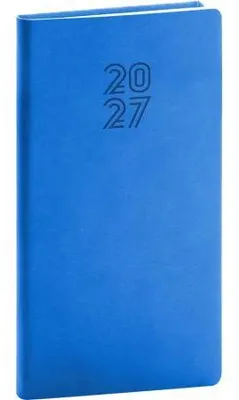 Obrázek produktu pro NOTIQUE Kapesní diář Aprint 2027, modrý, 9 x 15,5 cm