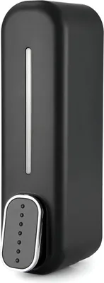 Produktbild von Seifenspender Wandmontage 300 ml manuelle Spender - Badezimmerhygiene - schwarz.