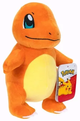 Produktbild von Plüschfigur Pokémon Salamèche, 20 cm, ultraweich, offiziell lizenziert