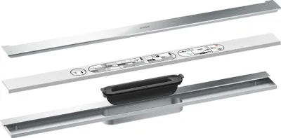 Produktbild von hansgrohe Duschrinne Drain 700mm, Fertigset, zur Wandmontage, chrom