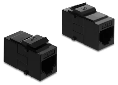 Obrázek produktu pro DeLOCK 91377, Plochý, Černá, RJ-14, RJ-14, Samice, Samice