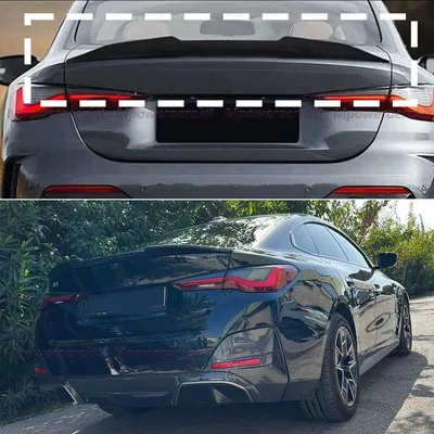 Obrázek produktu pro Zadní spoiler, Aerodynamický design, Odolný plast ABS, Lesklá černá barva