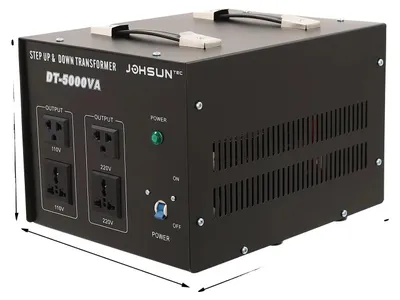 Immagine prodotto di Convertitore di tensione, potenza 5000 W, funzionalità step-up/step-down, nero