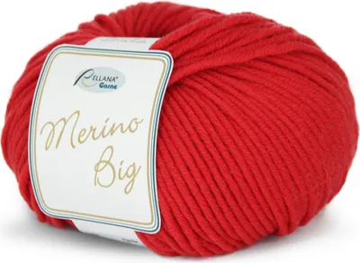 Produktbild von Rellana Merino Big, 60% Schurwolle (Merino), 40% Polyacryl, 50 gr. rot 03