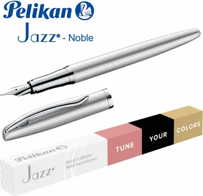 Produktbild von Pelikan Füllhalter Jazz Noble Elegance P36 Silber Faltschachtel