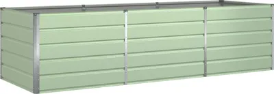 Produktbild von vidaXL Pflanzkübel Pastellgrün 290 x 100 x 75 cm Verzinkter Stahl
