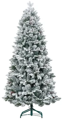 Produktbild von HOMCOM Künstlicher Weihnachtsbaum, 183 cm Christbaum mit 1489 Spitzen, Grün