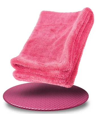 Immagine prodotto di Nuke Guys Gamma Dryer L | Panno di asciugatura ultra assorbente 1400 GSM in rosa 40x60cm | Senza pelucchi, fibre morbide arrotondate, senza graffi, grande | Panno in microfibra premium per auto moto bicicletta