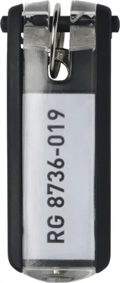 Zdjęcie produktu dla Trwały klips do kluczy, 25 mm, 68 mm, czarny