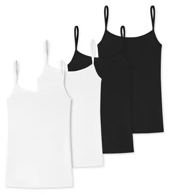 Produktbild von Schiesser Uncover Damen Spaghettitop 4-Pack  - sortiert 4 - Größe XL