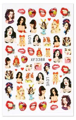 Produktbild von Cupio Nail Art Tattoo Love XF3388