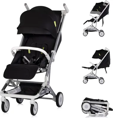 Obrázek produktu pro Chipolino kočárek Buggy Pocket skládací košík přední madlo sluneční stříška do 22 kg černý