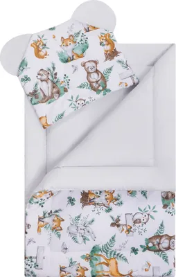 Obrázok produktu pre Bavlnená súprava do postieľky 100x75 cm Lesné zvieratá / Bocioland