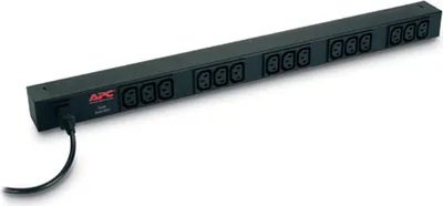 Image de APC RACK PDU BASIC ZERO U 10A 230V unité de distribution d'énergie 15 sortie(s) CA 0U Noir