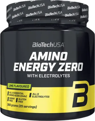Obrázek produktu pro BioTech USA Amino Energy Zero with Electrolytes 360 g limetka / Komplexní aminokyseliny / Komplexní aminokyseliny obohacené o kofein, elektrolyty a vitamín B6
