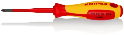 Obrázek produktu pro Knipex VDE Plus/minus-Schraubendreher Größe PH 1 Klingenlänge: 80 mm (98 24 01 SLS)
