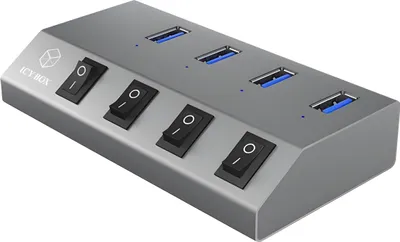 Immagine prodotto di Icy Box ICY BOX IB-HUB1405 USB 3.2 Gen 1 (3.1 Gen 1) Type-B 5000 Mbit/s Antracite