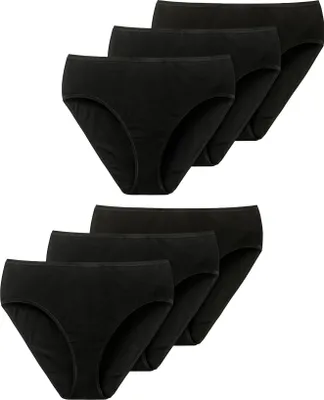 Produktbild von Schiesser Damen Slip 6-Pack Essentials - schwarz - Größe 36