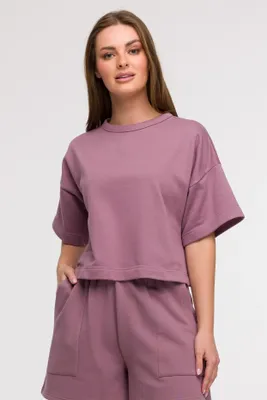 Obrázok produktu pre BeWear Dámske tričko s krátkym rukávom Nikotemo B294 vresova S/M