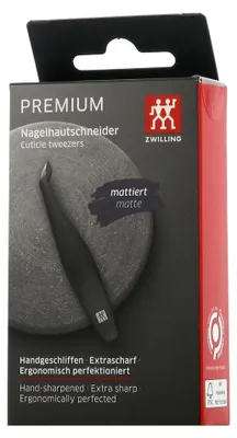 Produktbild von Zwilling Premium Nagelhautschneider für Herren, schwarz mattiert