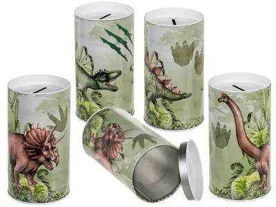 Obrázok produktu pre OOTB kovová pokladnička na peniaze dinosaurus