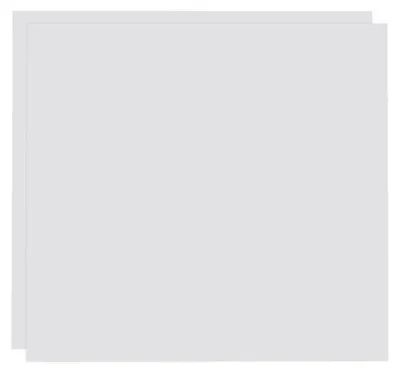 ABS-Kunststoffplatten 2 Stk., 15x15 cm, 3 mm, weiß, thermoplastisch